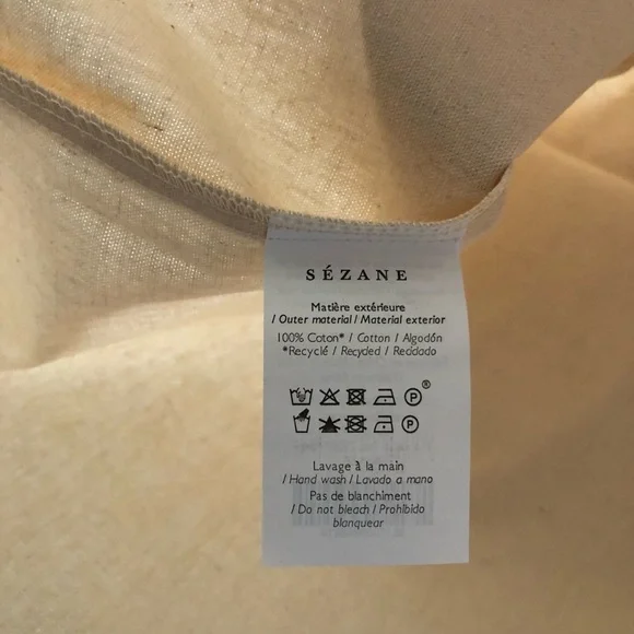 Sezane Heart Tote Bag Red and Cream NWT - Picture 6 of 7